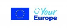 Attēlā ir baneris, kas ved uz iestādes tīmekļvietni Your Europe